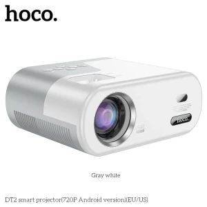 Proiector inteligent hoco dt2 (versiunea android 720p) (ue) gri alb Thumbnail 2