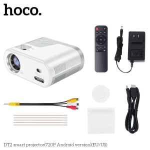 Proiector inteligent hoco dt2 (versiunea android 720p) (ue) gri alb Thumbnail 3
