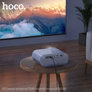 Proiector inteligent hoco dt2 (versiunea android 720p) (ue) gri alb Thumbnail 4
