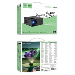 Беспроводной проектор hoco dt6 (версия с разрешением 720p и тем же экраном) (ес), черный. Thumbnail 2