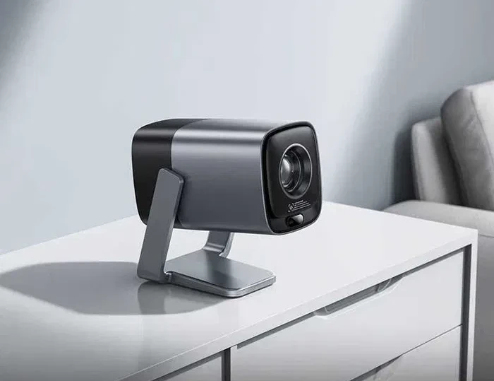 Proiector inteligent cu focalizare electrică hoco dt7 (versiunea android 1080p)(ue) gri metalizat 2