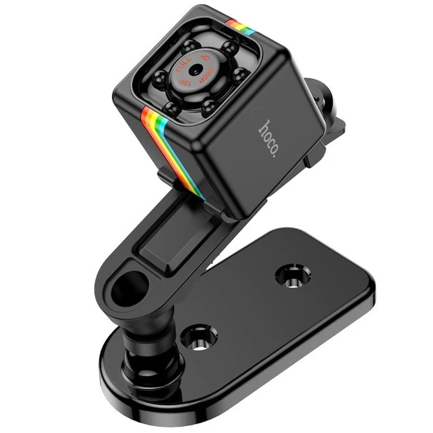 Mini cameră portabilă cu baterie hoco di13, neagră 2