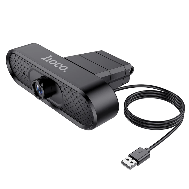 Компьютерная камера hoco di01 usb, черная 3
