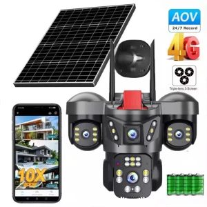 Cameră solară de exterior zc vision zc-yt17r-4g eu v380 pro 4g Thumbnail 3