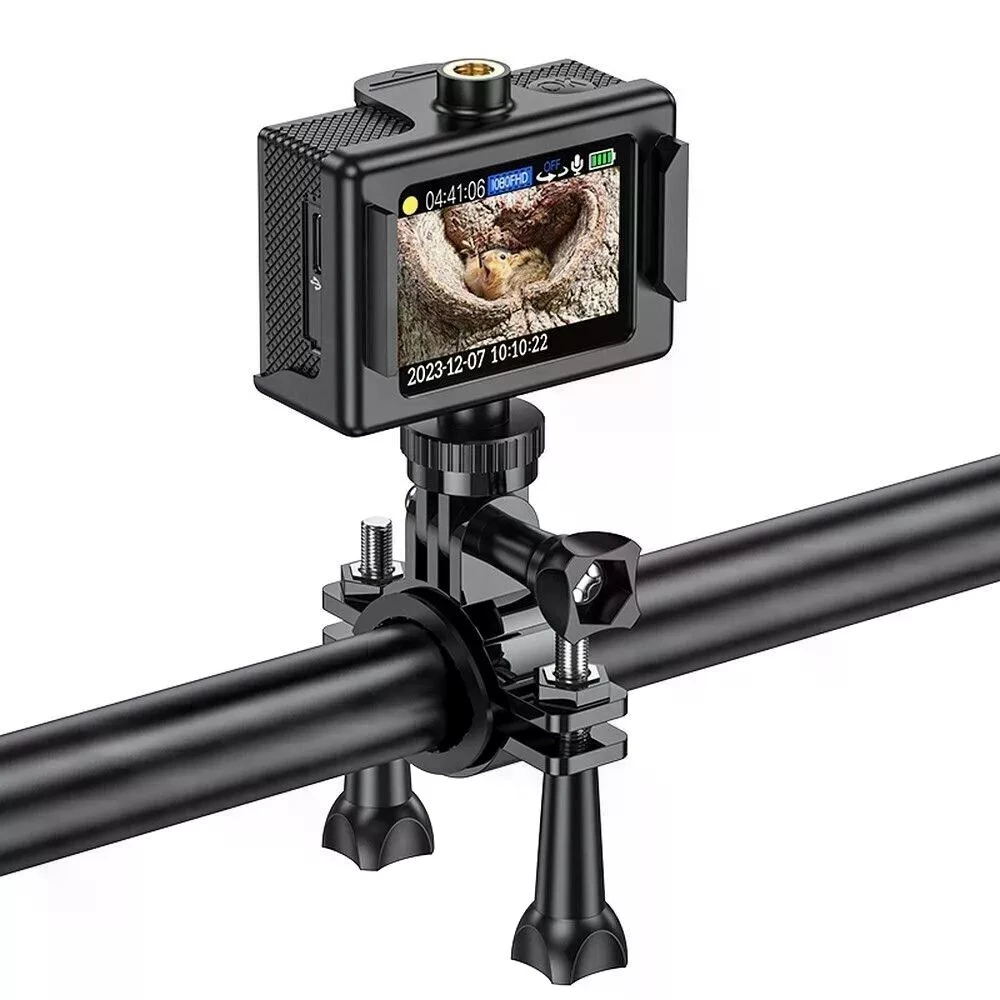 Cameră sport hoco dv101 cu ecran dual color, neagră 3