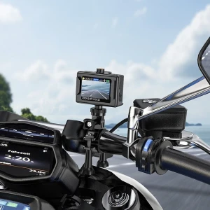 Cameră sport hoco dv101 cu ecran dual color, neagră Thumbnail 2