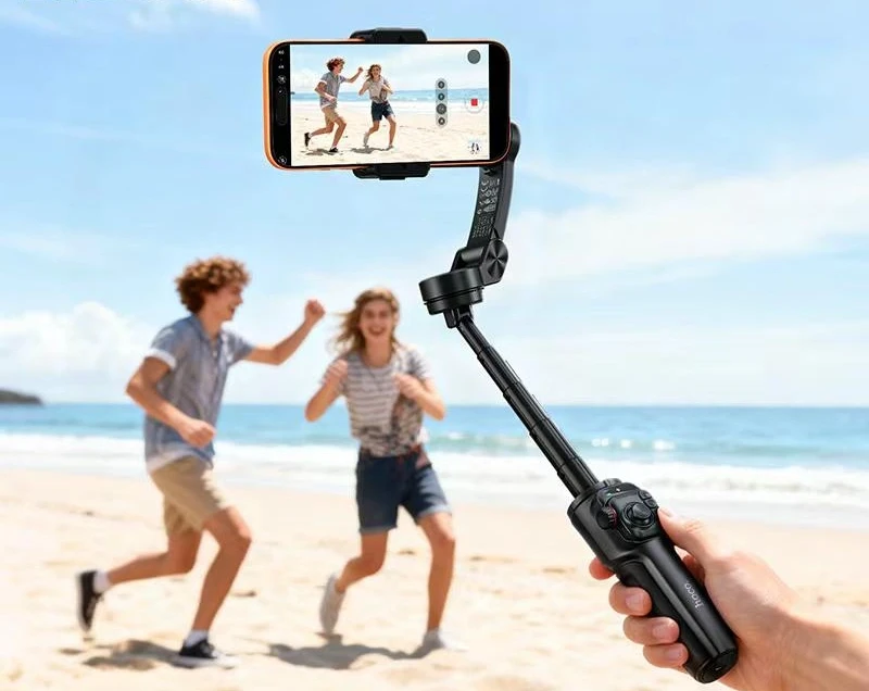 Gimbal inteligent cu trei axe hoco k91, negru 2