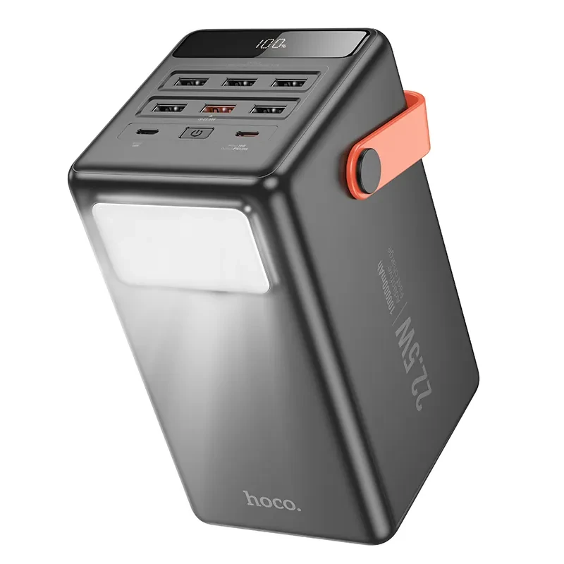 Acumulator extern hoco j142 surpass 22.5w+pd20w complet compatibil (100000mah) negru 4