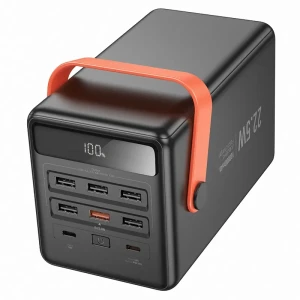 Acumulator extern hoco j142 surpass 22.5w+pd20w complet compatibil (100000mah) negru Thumbnail 3
