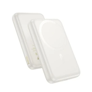 Acumulator extern magnetic hoco j141 grace pd20w (10000mah) alb lăptos