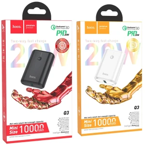 Внешний аккумулятор hoco q3 mayflower pd20w+qc3.0 (10000 мач), черный Thumbnail 6