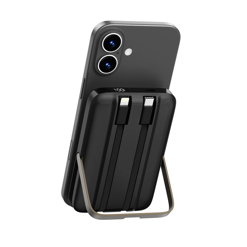 Внешний аккумулятор wiwu pioneer power bank wi-p077 10000 мач, черный. 2