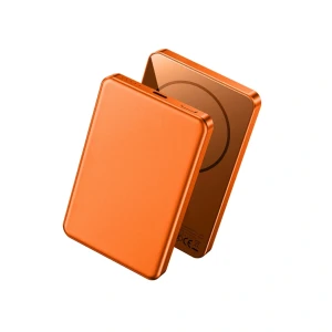 Acumulator extern magnetic ultra subțire wiwu p15 5000mah (3c) portocaliu