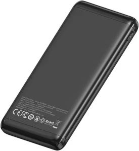 Цифровое быстрое зарядное устройство xo pb308 usb-c/usb-a мощностью 22,5 вт, емкостью 10000 мач, черное. Thumbnail 2