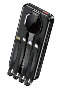 Acumulator extern mobil jokade jg032 seria keman 22.5w+pd20w complet compatibil cu fir (10000mah) negru