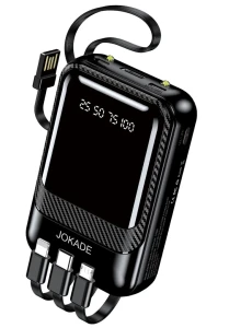 Baterie externă cu patru fire pentru iluminat jokade jg038 shengyuan series (10000mah), neagră