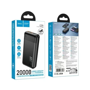 Павербанк hoco j159a essence 22.5w+pd20w (20000 мач), полностью совместимый с power bank, черный. Thumbnail 3