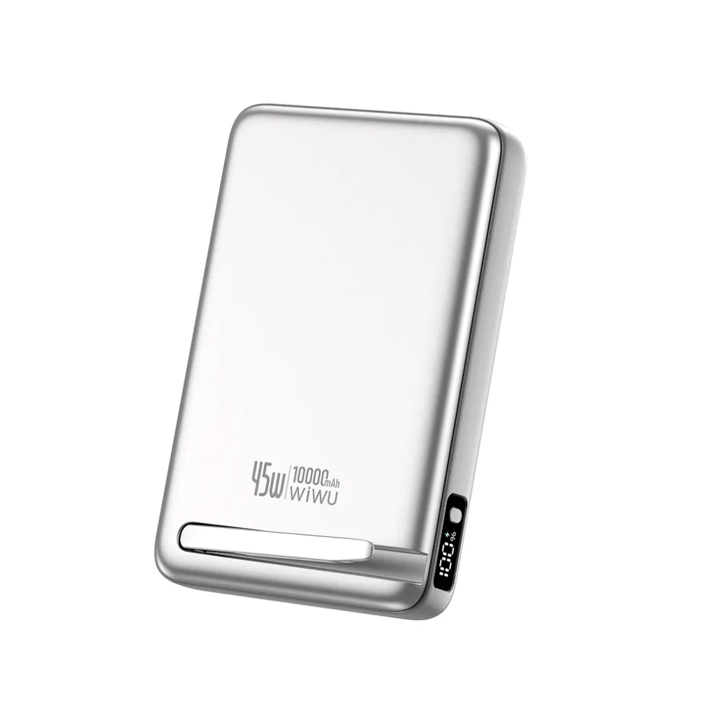 Baterie externă head mag pro qi2 wi-p090 argintie 2