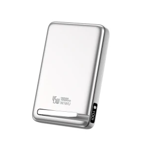 Внешний аккумулятор head mag pro qi2 power bank wi-p090, серебристый.