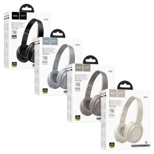 Căști bluetooth hoco w46 charm negre Thumbnail 3