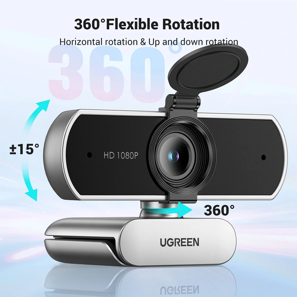 Ugreen usb webcam 1080p@30fps, automatic focus | cm678 3