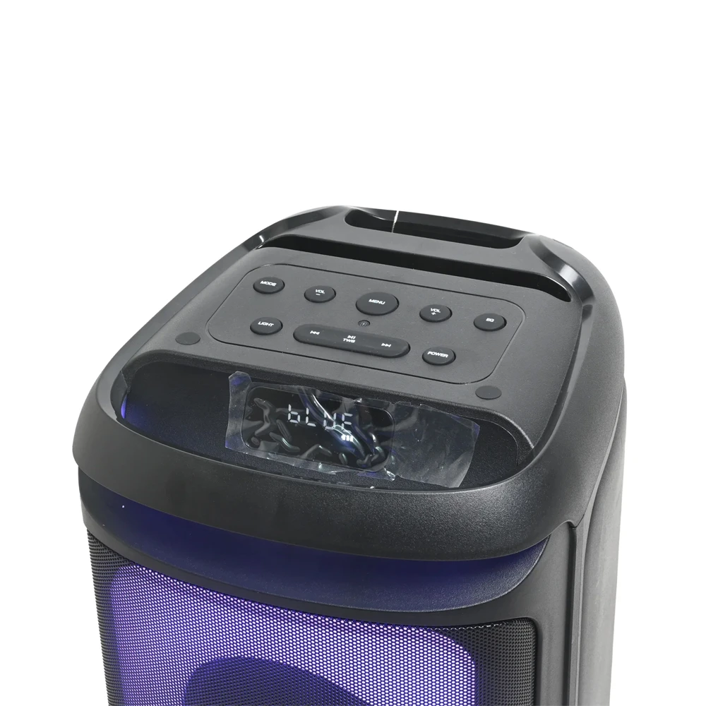 Колонка eden party speaker ed-633 70w с 2 uhf, mega bass, h=82см, черная 3