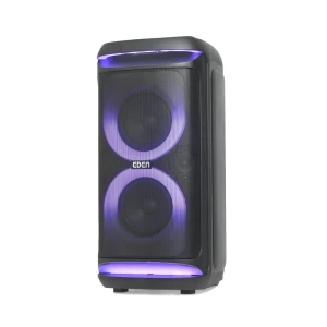 Колонка eden party speaker ed-633 70w с 2 uhf, mega bass, h=82см, черная