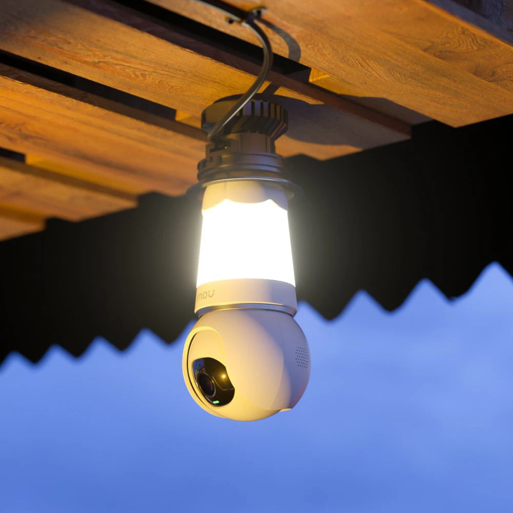 Imou bulb security camera 3k 5mp, white 3
