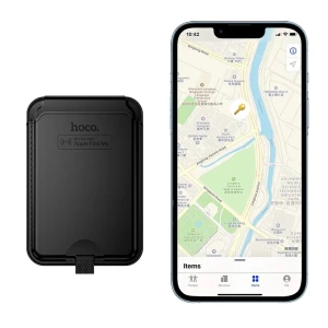 Магнитный держатель для карт hoco e91i tiger smart с защитой от потери (перезаряжаемый), черный. Thumbnail 2