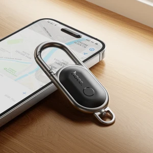 Брелок hoco e91j tiger smart с защитой от потери, черный.