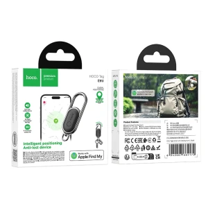 Брелок hoco e91j tiger smart с защитой от потери, черный. Thumbnail 3