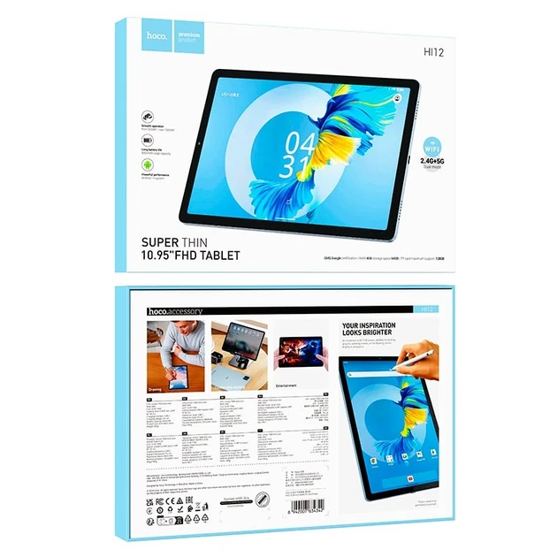 Планшетный пк hoco hi12 10,95 дюйма, островной синий 5