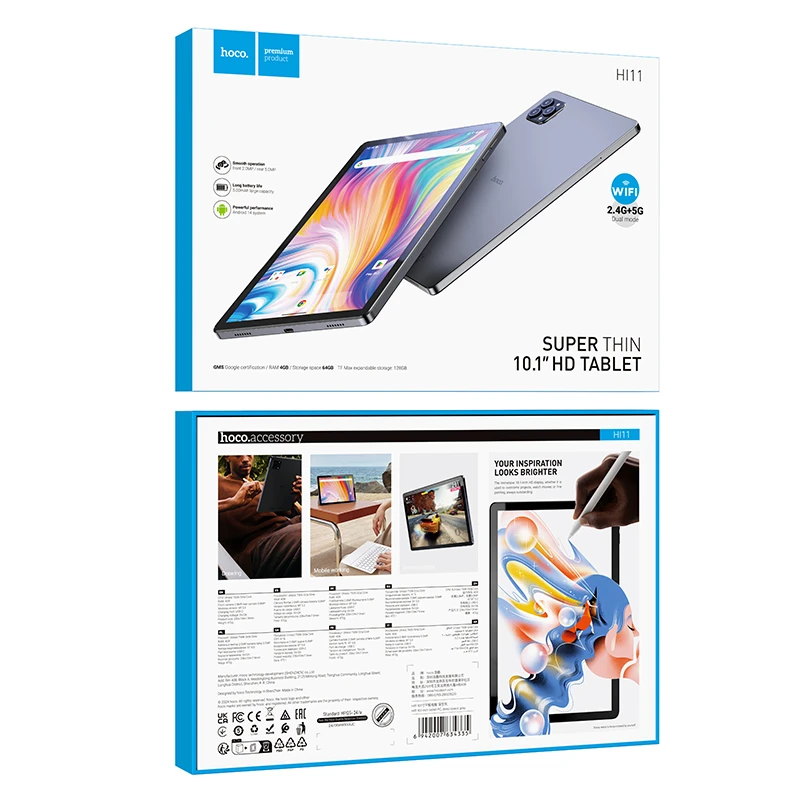Tabletă pc hoco hi11 de 10,1 inci, gri închis 4