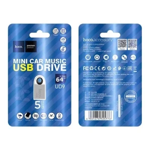 Автомобильный мини-музыкальный usb-накопитель hoco ud9 insightful smart (64 гб)