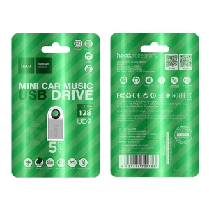 Автомобильный мини-музыкальный usb-накопитель hoco ud9 insightful smart (128 гб)