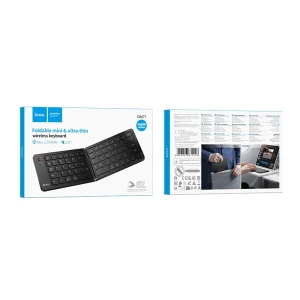 Tastatură wireless pliabilă mini hoco gm71 proficient (versiunea rusă) neagră Thumbnail 2