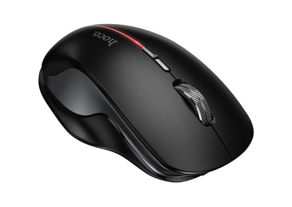 Беспроводная мышь hoco gm40 dixon rgb с двойным режимом работы (перезаряжаемая версия), цвет «темный ночной черный». 2