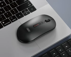 Беспроводная бесшумная мышь xo m13 с тремя режимами работы и bluetooth, черная.