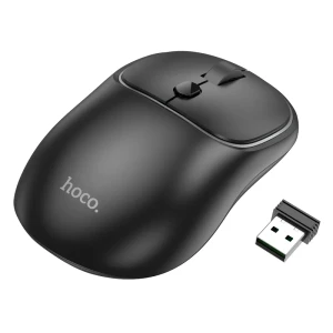 Mouse wireless hoco gm25 royal, cu mod dual, pentru afaceri, negru închis la culoare