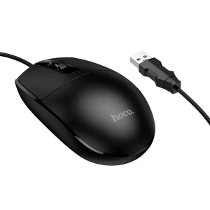 Mouse cu fir hoco gm50 league pentru afaceri, negru
