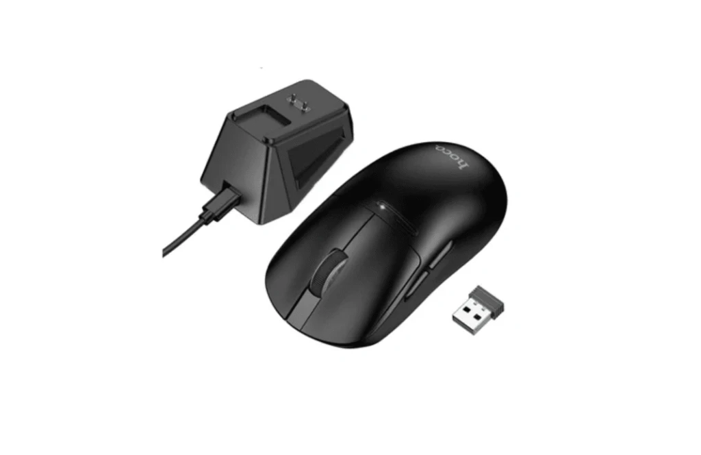 Dock de încărcare pentru mouse wireless hoco di89 rgb, 3 moduri, negru 2