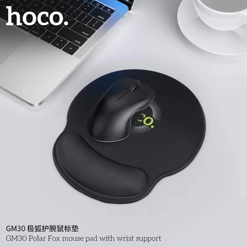 Hoco gm30 polar fox mouse pad cu suport pentru încheietura mâinii, negru 2