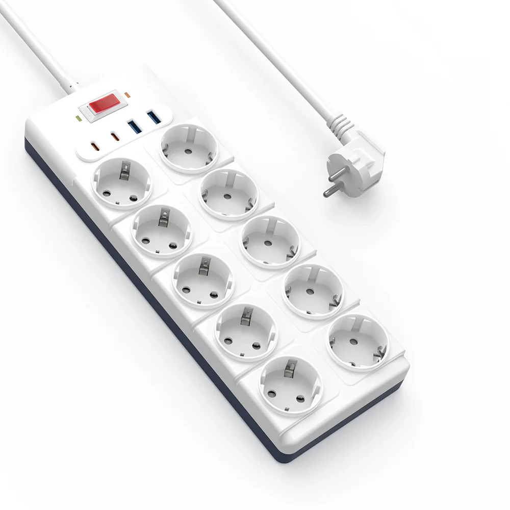 Wiwu prelungitor 14 în 1 20w gan 2c+2a+10ac wi-s008 eu 2m alb 2