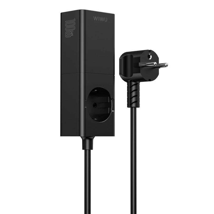 Ремешок питания wiwu gan 100 вт/eu wi-s004, черный 2