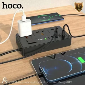 Многорозеточный удлинитель hoco dc15 «два в одном»
