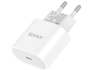 Зарядное устройство jokade jb064 серии baiyu с одним портом pd27w (ес), белое.