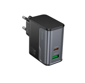 Încărcător hoco cs74a star speed ​​pd45w+qc3.0 (ue) negru închis Thumbnail 2