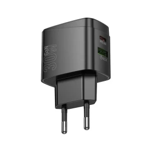 Зарядное устройство hoco cs61a bright pd30w+qc3.0 (ес), черное