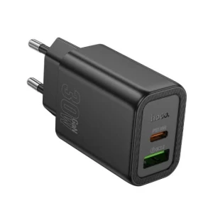 Зарядное устройство hoco n63 gentle pd30w+qc3.0 (ес), черное
