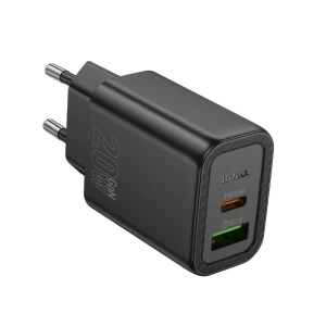 Încărcător hoco n61 gentle pd20w+qc3.0 (ue) negru